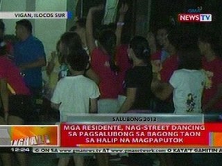 BT: Mga residente sa Ilocos Sur, nag-street dancing sa pagsalubong sa bagong taon