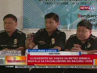 BT: 12 insidente ng sunog sa Metro Manila, naitala sa pagsalubong ng bagong taon