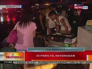 BT: 30 pamilya sa QC, nasunugan
