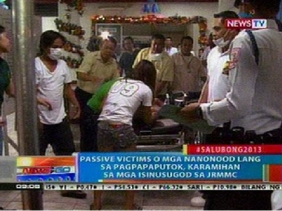 NTG: Passive victims o mga nanood lang sa pagpapaputok, karamihan sa mga isinusugod sa JRMMC
