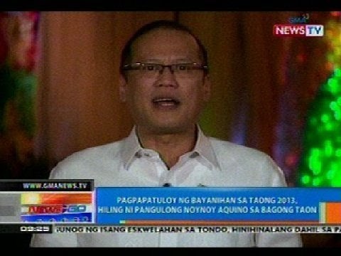 NTG: Pagpapatuloy ng bayanihan sa taong 2013, hiling ni Pangulong Aquino sa Bagong Taon