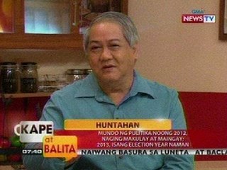 KB: Mundo ng pulitika noong 2012, nanging makulat at maingay; 2013, isang election year naman