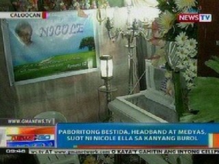 NTG: Paboritong bestida, headband at medyas, suot ni Nicole Ella sa kanyang burol