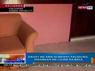 NTG: Exclusive: Bahay ng ama ni Manny Pacquiao, tinamaan ng ligaw na bala
