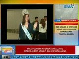 UB: Miss Tourism International 2012 Rizzini Alexis Gomez, balik-Pilipinas na