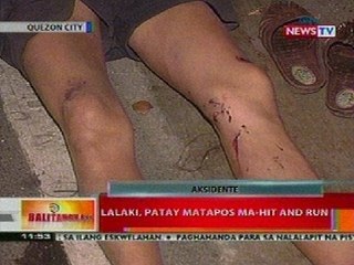 BT: Lalaki, patay matapos ma-hit and run