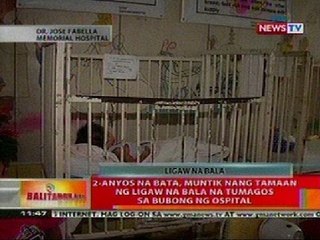 BT: 2-anyos na bata, muntik nang tamaan ng ligaw na bala na tumagos sa bubong ng ospital