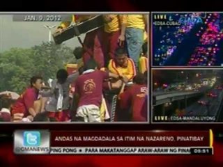 24 Oras: Andas na magdadala sa Itim na Nazareno, pinatibay