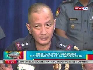 BP: Imbestigasyon sa pagkamatay ni Stephanie Nicole Ella, nagpapatuloy