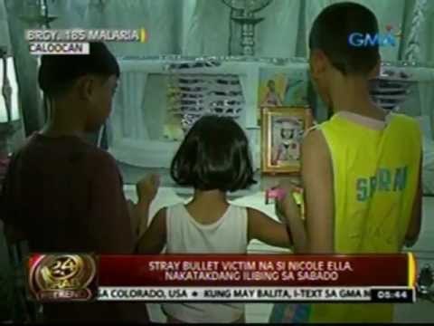 24 Oras: Stray bullet victim na si Nicole Ella, nakatakdang ilibing sa Sabado