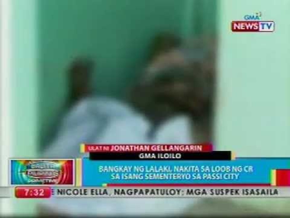 BP: Bangkay ng lalaki, nakita sa loob ng CR sa isang sementeryo sa Passi City