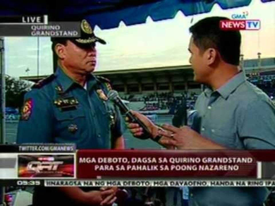 QRT: Mga deboto, dagsa sa Quirino Grandstand para sa pahalik sa Poong Nazareno