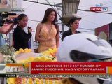 BT: Miss Universe 2012 1st runner-up Janine Tugonon, nag-victory parade