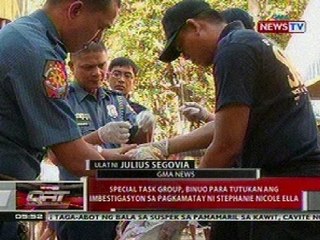 QRT: Special task group, binuo para tutukan ang imbestigasyon sa pagkamatay ni Nicole Ella