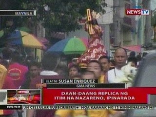 QRT: Daan-daang replica ng itim na Nazareno, ipinarada