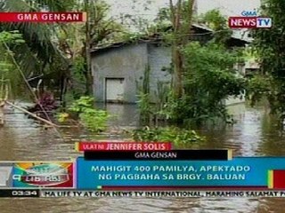 BP: Mahigit 400 pamilya, apektado ng pagbaha sa Gensan