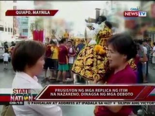 SONA: Mga replica ng Itim na Nazareno, iprinusisyon