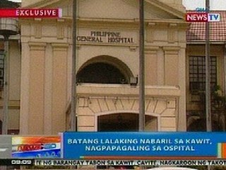 NTG: Exclusive: Batang lalaking nabaril sa Kawit, nagpapagaling sa opsital