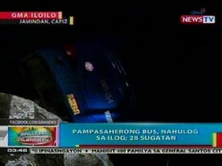 BP: Pampasaherong bus, nahulog sa ilog sa Capiz; 28 sugatan