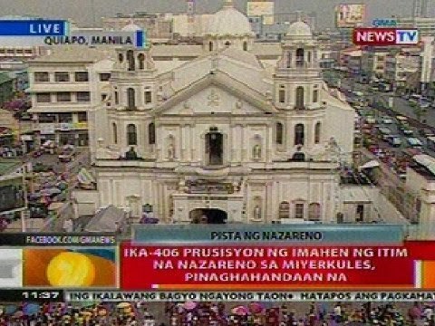 BT: Ika-406 prusisyon ng imahen ng itim na Nazareno sa Miyerkules, pinaghahandaan na