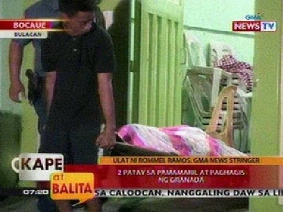 KB: 2 patay sa pamamaril at paghagis ng granada sa Bocaue, Bulacan