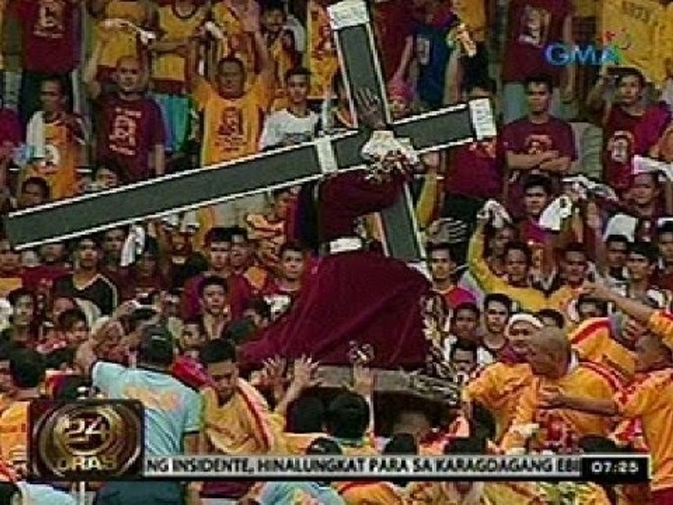 Natanggal na sinag ng imahen ng Itim na Nazareno, naitago raw ng mga taga-bantay