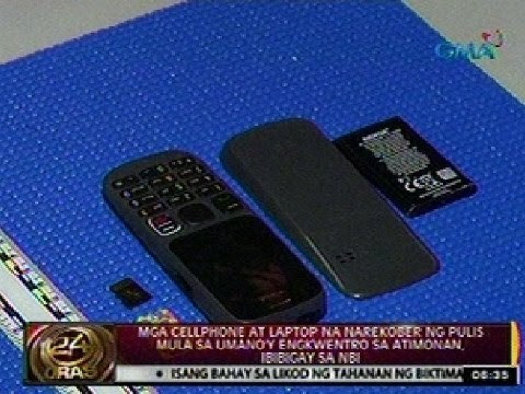 Mga cellphone at laptop na narekober mula sa umano'y engkwentro sa Atimonan, ibibigay sa NBI