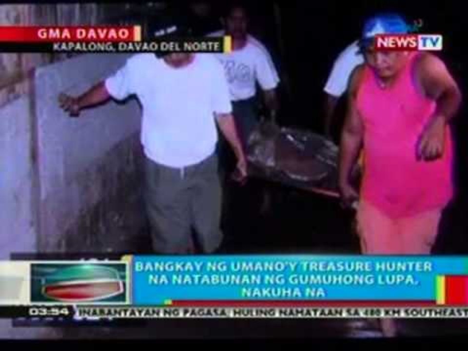 BP: Bangkay ng umano'y treasure hunter na natabunan ng gumuhong lupa, nakuha na