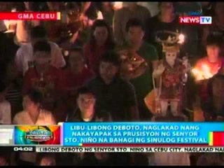 Descargar video: BP: Libu-libong deboto, naglakad nang nakayapak sa prusisyon ng Senyor Sto. Niño