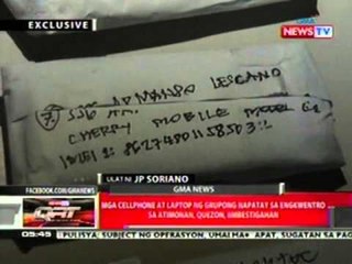 QRT: Mga cellphone at laptop ng grupong napatay sa engkwentro sa Atimonan, Quezon, iimbestigahan