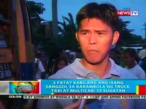 BP: 5 kabilang ang isang sanggol, patay sa karambola ng 3 sasakyan sa Davao City; 15 sugatan