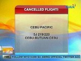 UB: Isang Cebu Pacific flight ngayong araw, kanselado dahil sa masamang panahon