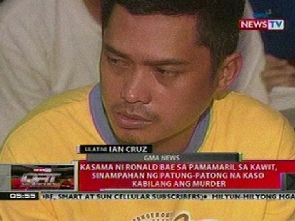 QRT: Kasama ni Ronald Bae sa pamamaril sa Cavite, sinampahan ng patung-patong na kaso