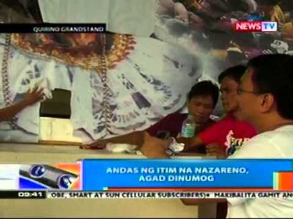 NTG: Andas ng Itim na Nazareno, agad dinumog