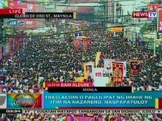 BP: Traslacion o paglilipat ng imahe ng Itim na Nazareno