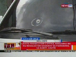 BT: Cavite prosecutor's office, naglabas na ng resolusyon sa pamamaril sa Kawit, Cavite