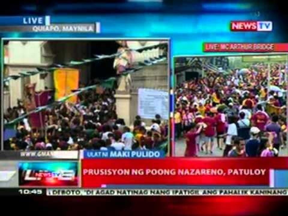 NTL: Misa sa Quiapo church, oras-oras