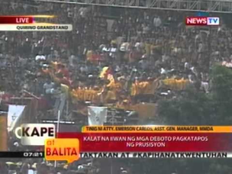 KB: Kalat na iiwan ng mga deboto pagkatapos ng prusisyon