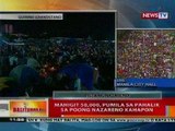 BT: Mahigit 50,000, pumila sa pahalik sa Poong Nazareno kahapon