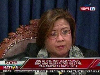 SONA: DOJ at NBI, may suspek na raw sa pagkamatay ni Nicole Ella