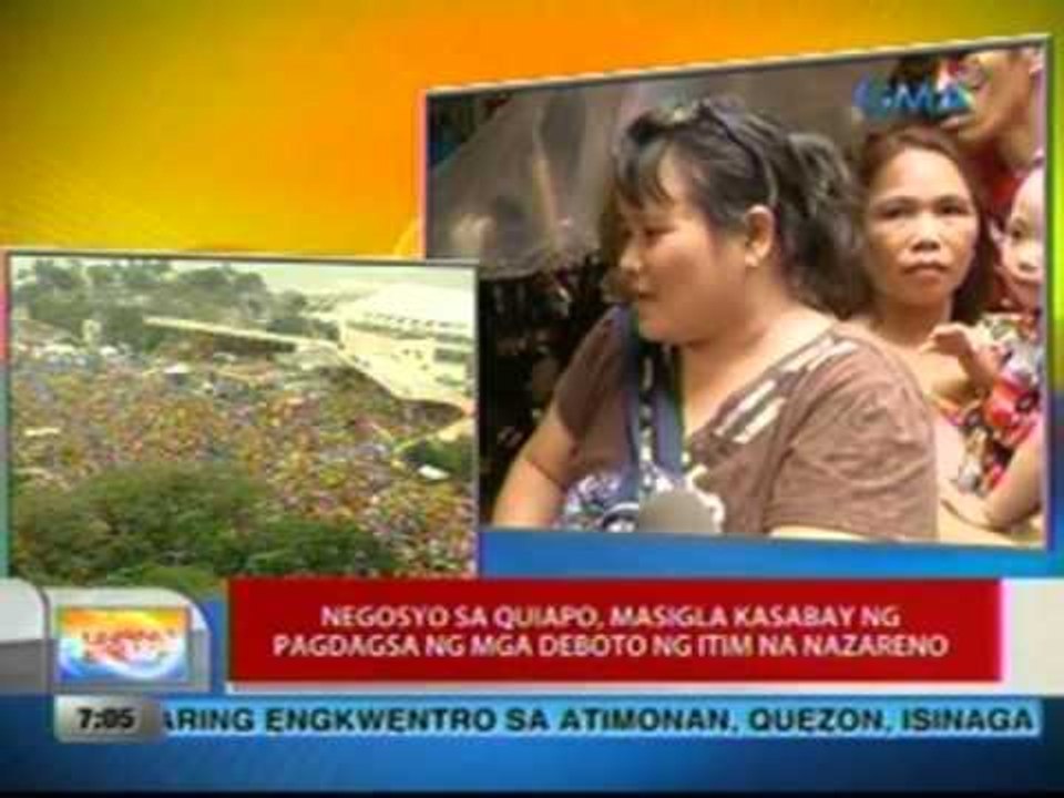 UB: Negosyo sa Quiapo, masigla kasabay ng pagdagsa ng mga deboto ng Itim na Nazareno