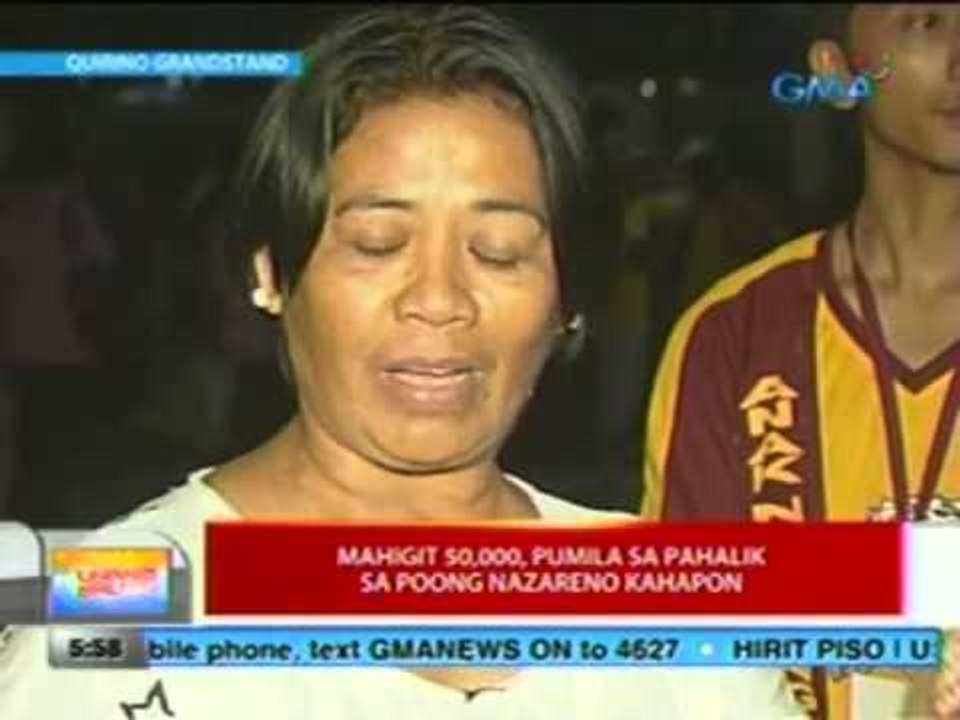 UB: Mahigit 50,000, pumila sa pahalik sa Poong Nazareno kahapon