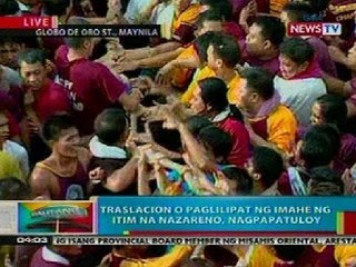 BP: Traslacion o paglilipat ng imahe ng Itim na Nazareno, nagpapatuloy