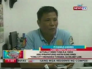 BP: Mahigit 100 motorcycle rider na gumagamit ng helmet na walang ICC stickers, hinuli