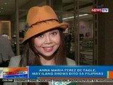 NTG: Fil-Am Singer-Actress Anna Maria Perez de Tagle, nasa bansa muli