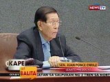 KB: Panayam kay Sen. Pres. Enrile kaugnay sa pamimigay niya ng dagdag na pondo