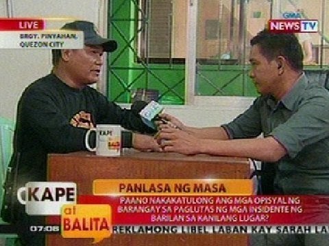 KB: Paano nakakatulong ang mga opisyal ng barangay sa paglutas ng barilan sa kanilang lugar?
