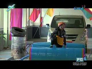 Extra Challenge: Girl power sa rolling cylinder!