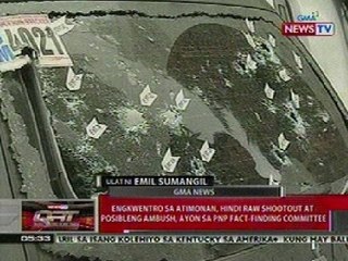 QRT: PNP fact-finding committee: Engkwentro sa Quezon, hindi shootout at posibleng ambu