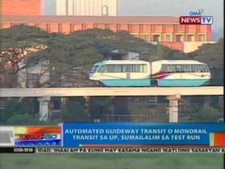 NTG: Automated guideway transit o monorail transit sa UP, sumailalim sa test run